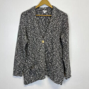 J. Jill Marled Single Button Cardigan Sweater